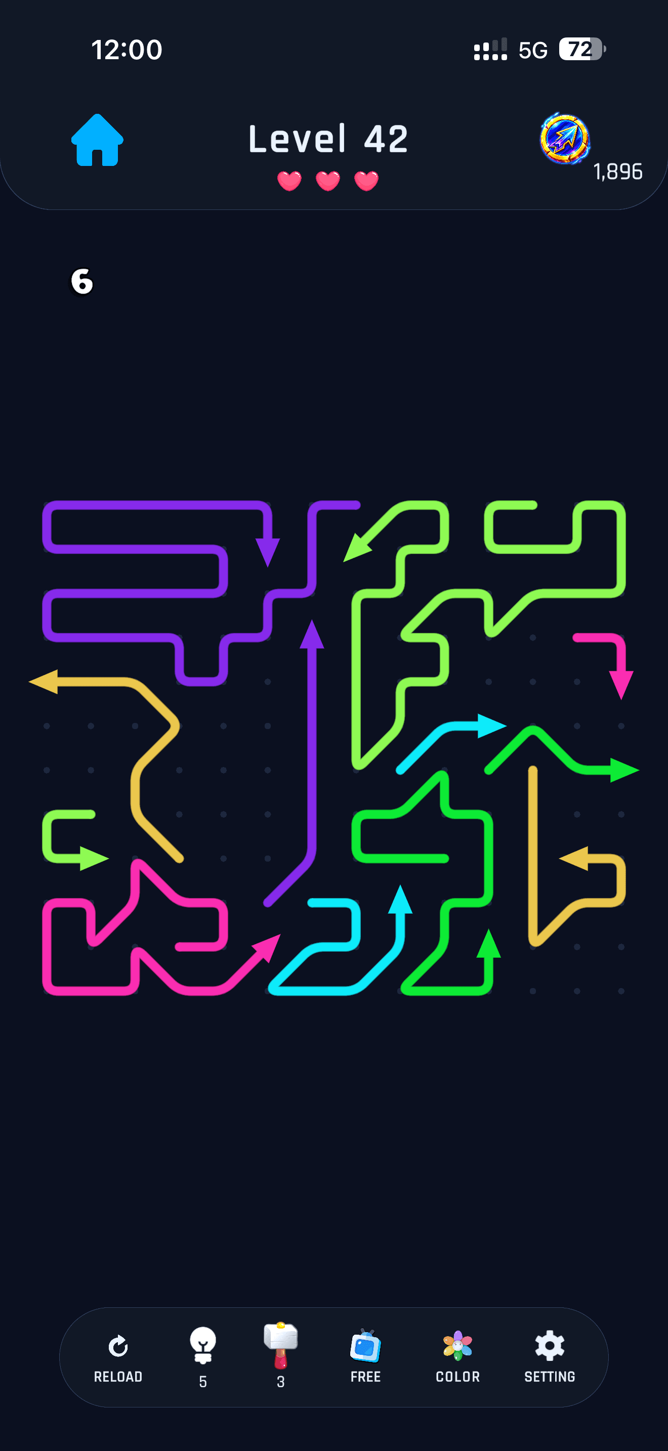 Arrow Strikes: Chain Reaction Level 42 gameplay